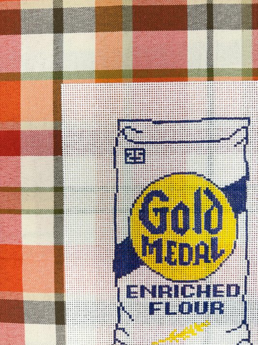 Flour Sack Hand Painted Needlepoint Canvas