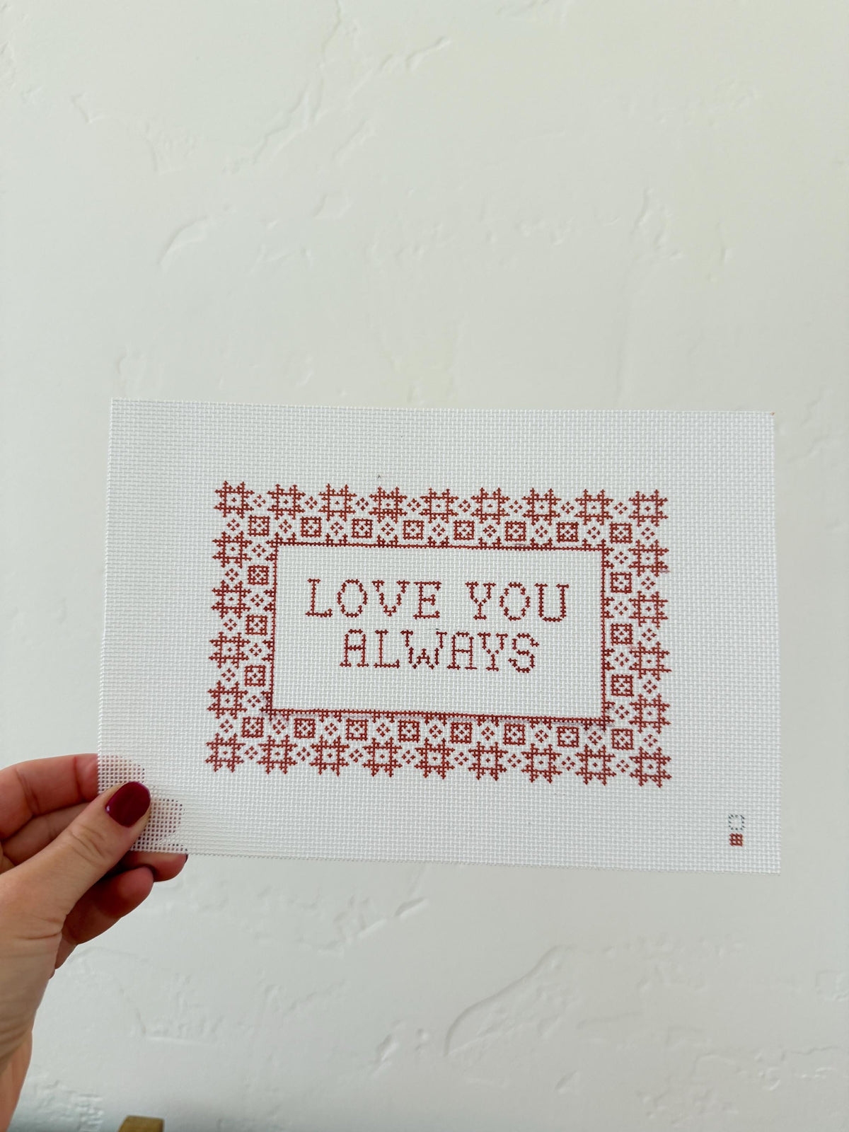 Love You Always Needlepoint Canvas