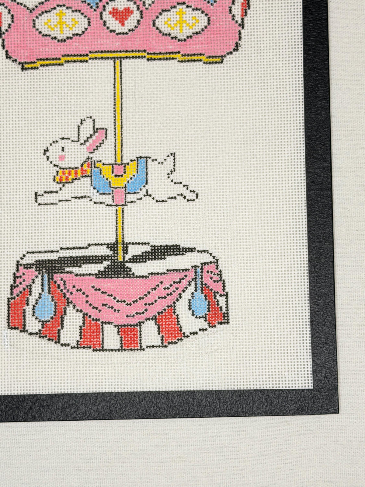 Carousel Bunny Needlepoint Canvas