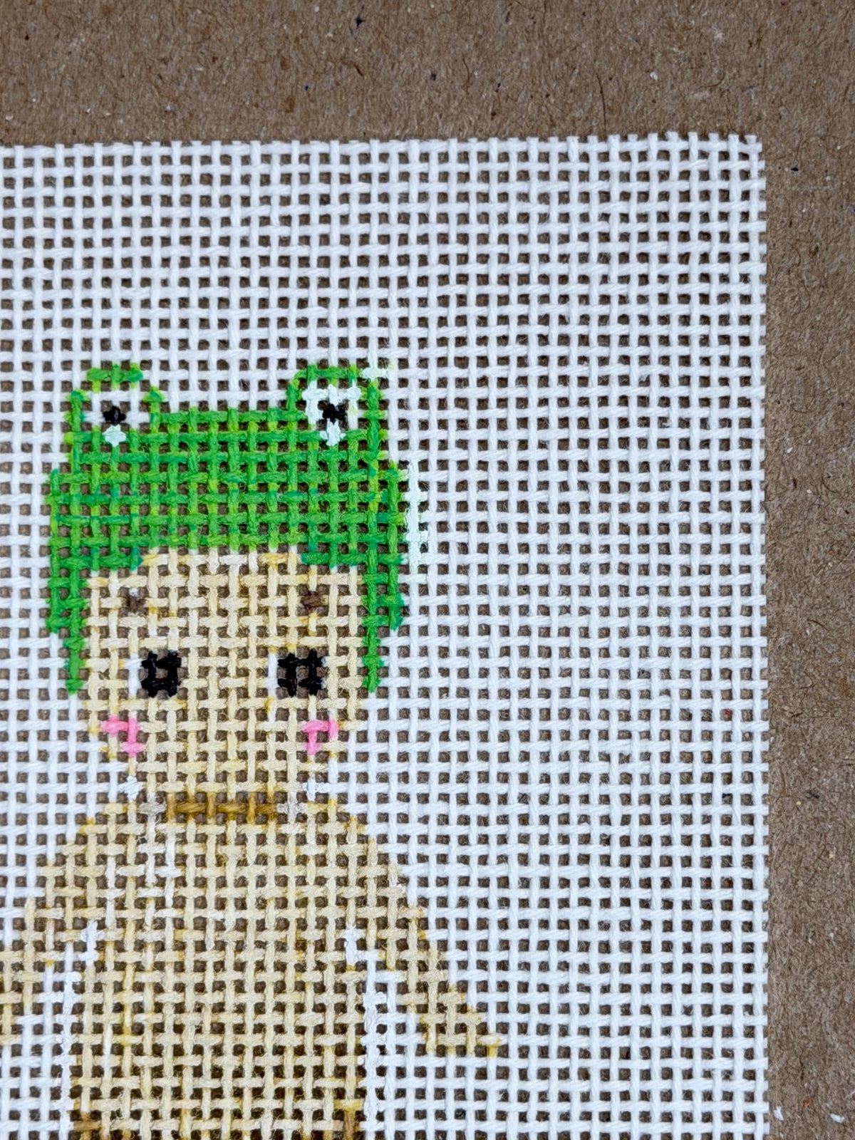 Frog Sonny Angel Needlepoint Canvas