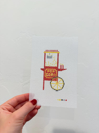 Popcorn Cart Needlepoint Canvas