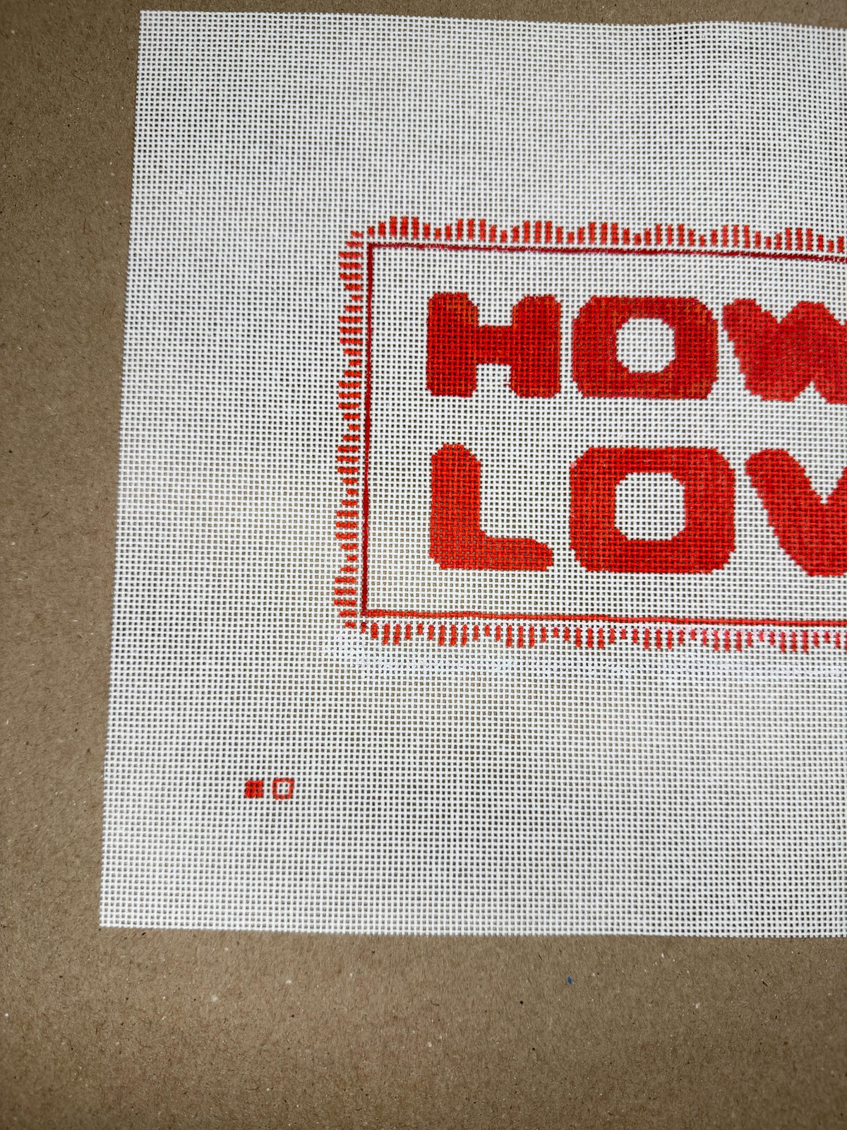 HOWDY LOVER Needlepoint Canvas