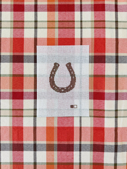 Horseshoe Hand Painted Needlepoint Canvas