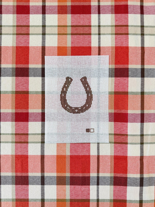 Horseshoe Hand Painted Needlepoint Canvas