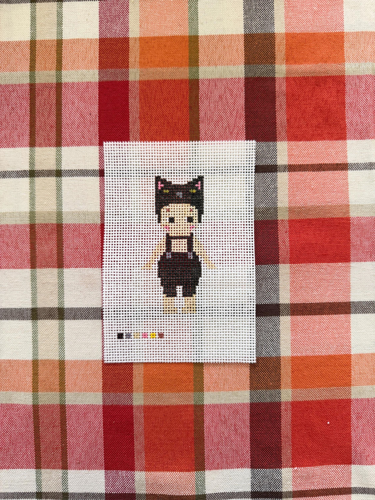 Black Cat  Sonny Angel Needlepoint Canvas