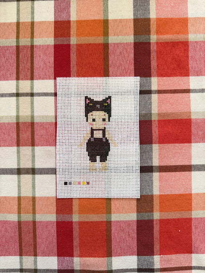 Black Cat  Sonny Angel Needlepoint Canvas