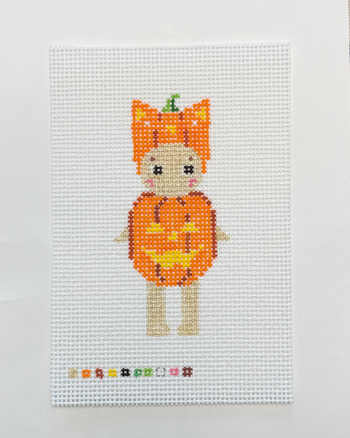 Pumpkin Sonny Angel Needlepoint Canvas