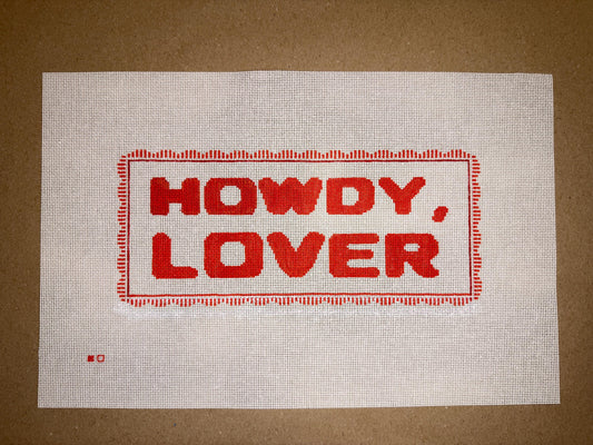 HOWDY LOVER Needlepoint Canvas
