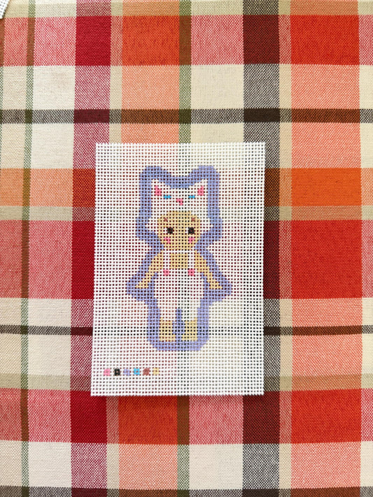White Cat  Sonny Angel Needlepoint Canvas